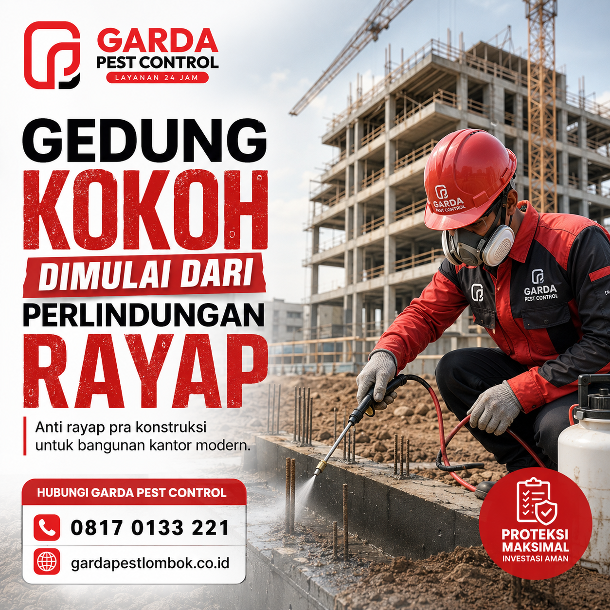 Jasa Anti Rayap di Lombok: Solusi Garda Pest Control untuk Perlindungan Properti