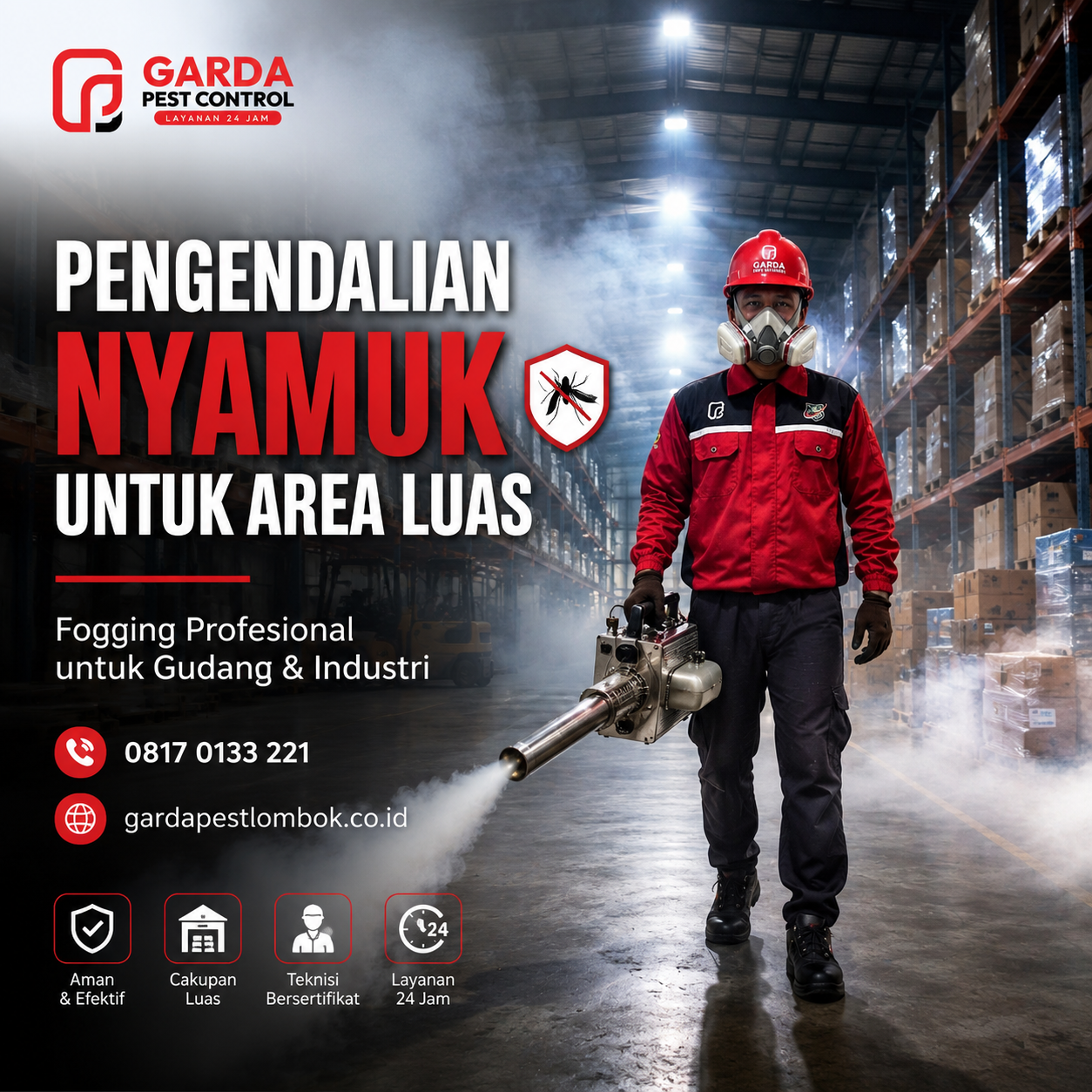 Jasa Fogging Nyamuk di Mataram Lombok (NTB) Layanan 24 Jam