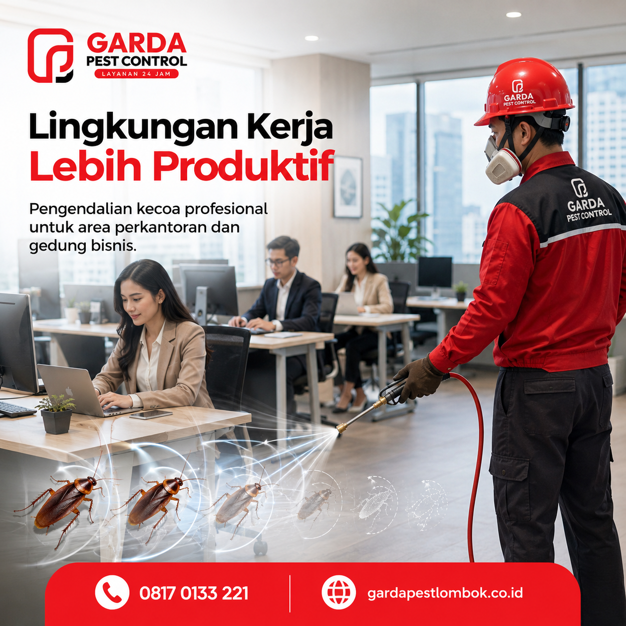 Layanan Jasa Pembasmi Kecoa untuk Restoran dan Hotel Lombok
