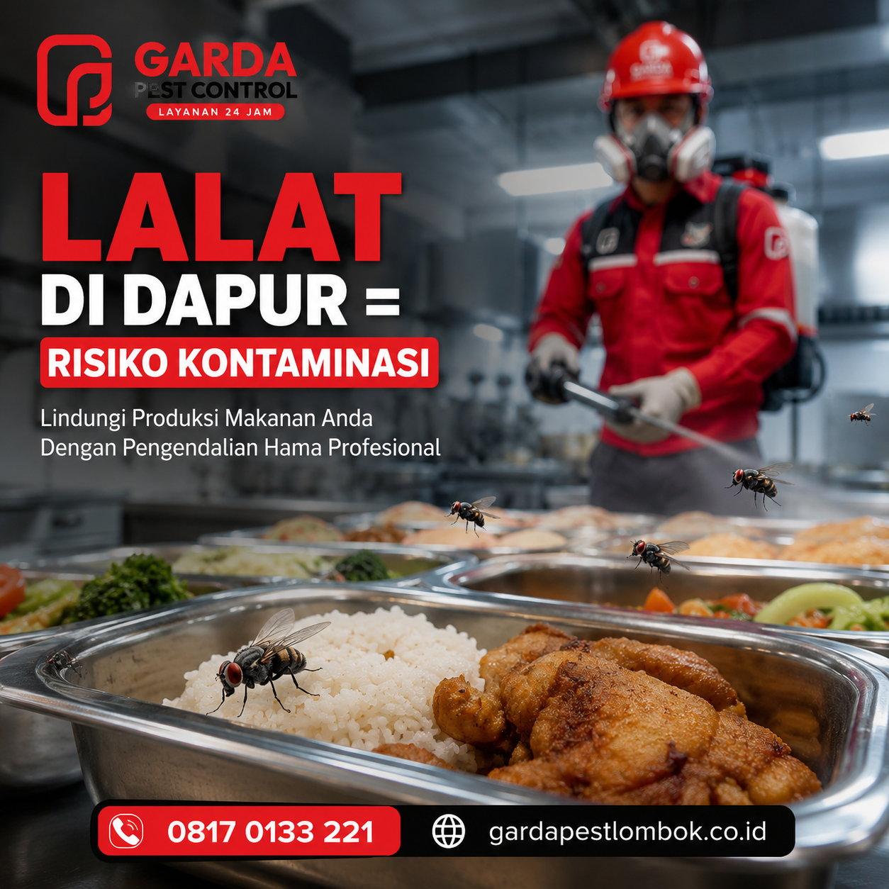Jasa Pembasmi Lalat di Lombok Barat Untuk Dapur MBG