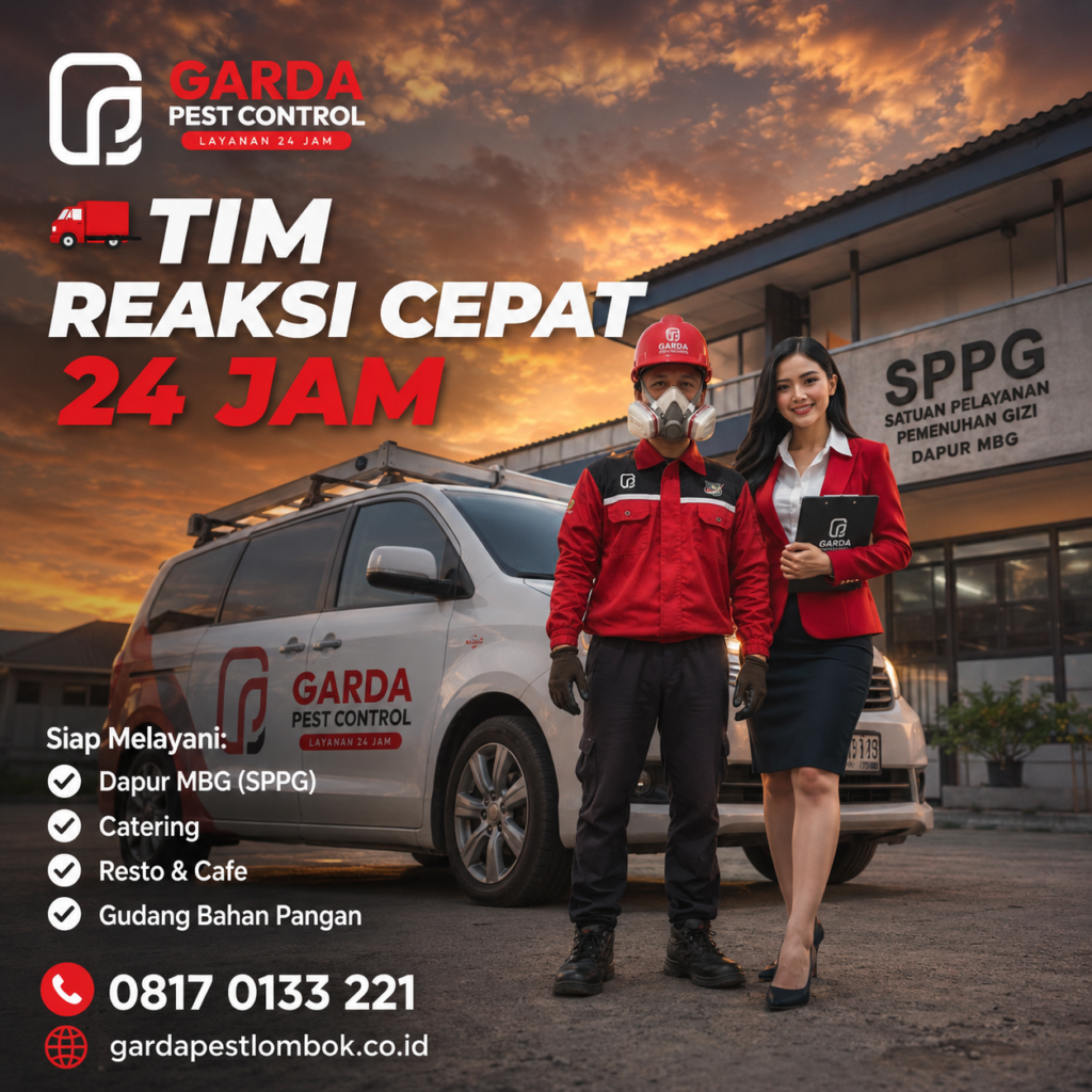 Jasa Pest Control Dapur MBG (SPPG) di Lombok Mataram