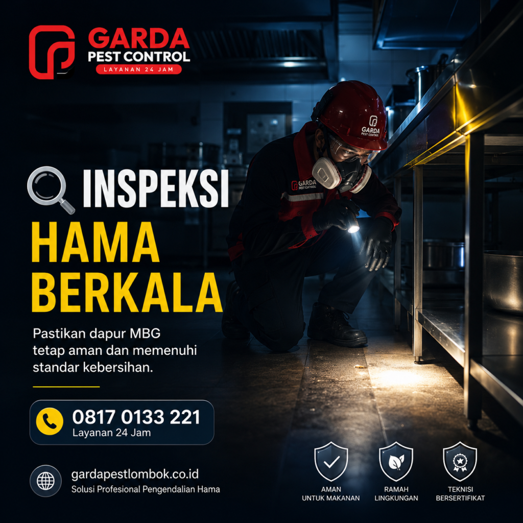 Jasa Pest Control Dapur MBG (SPPG) di Lombok Mataram