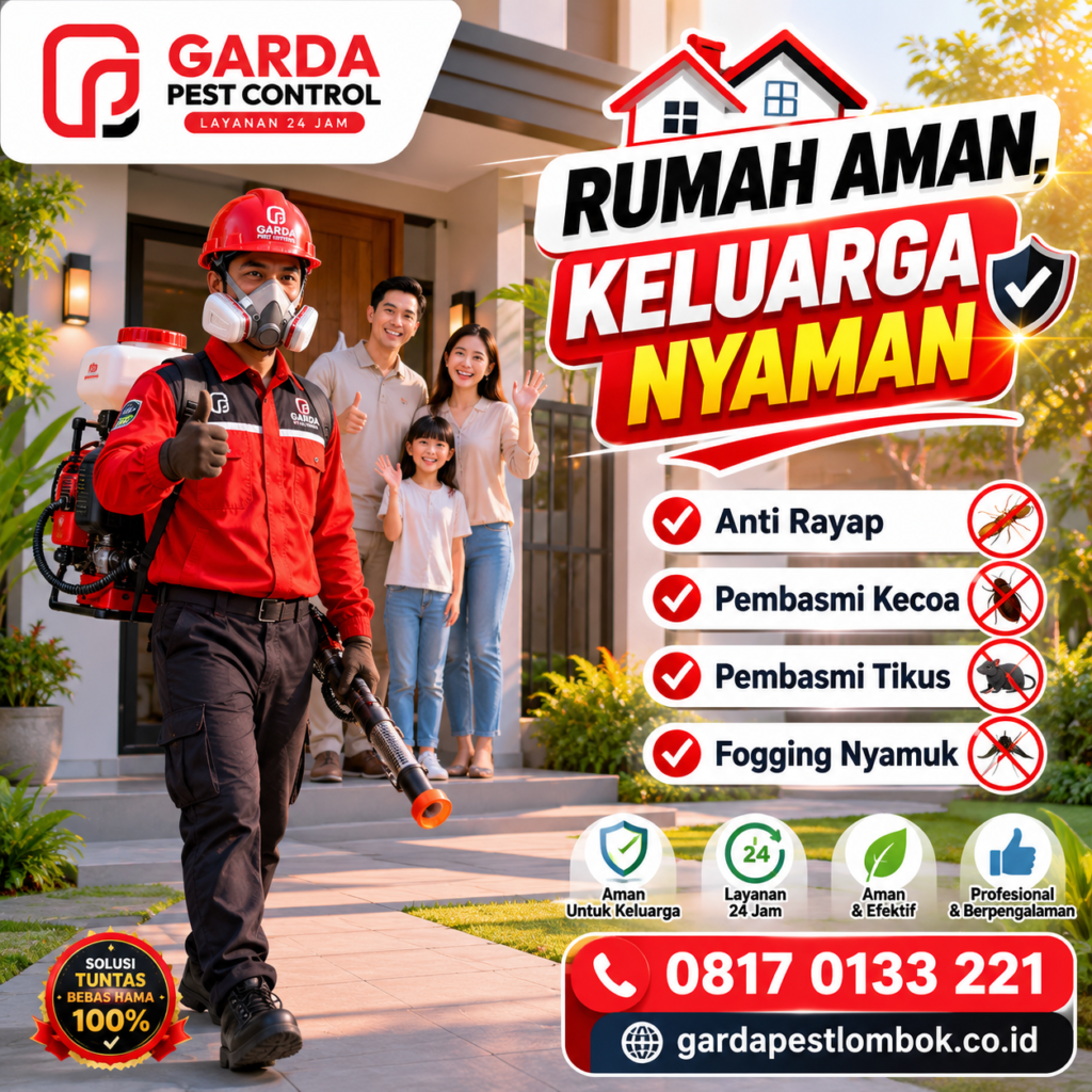Layanan 24 Jam Pest Control di Mataram Lombok