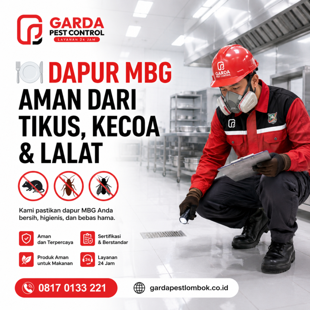 Jasa Pest Control di Mataram Spesialis Dapur MBD