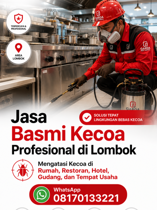 Jasa Basmi Kecoa di Selaparang Kota Mataram Treatment  Aman & Efektif