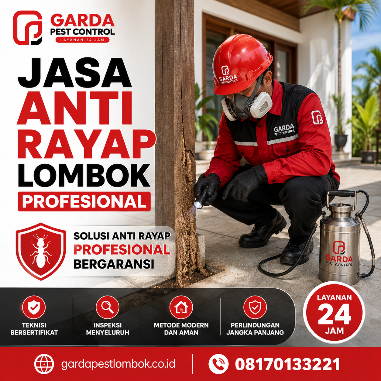 Biaya Jasa Anti Rayap Per Meter Lombok Terbaru