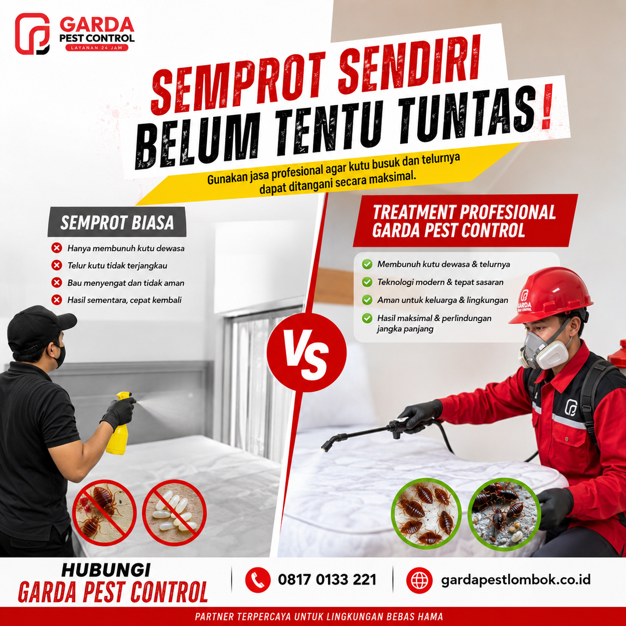 Biaya Pembasmi Kutu Kasur Lombok: Pilihan Tepat untuk Hunian Bersih
