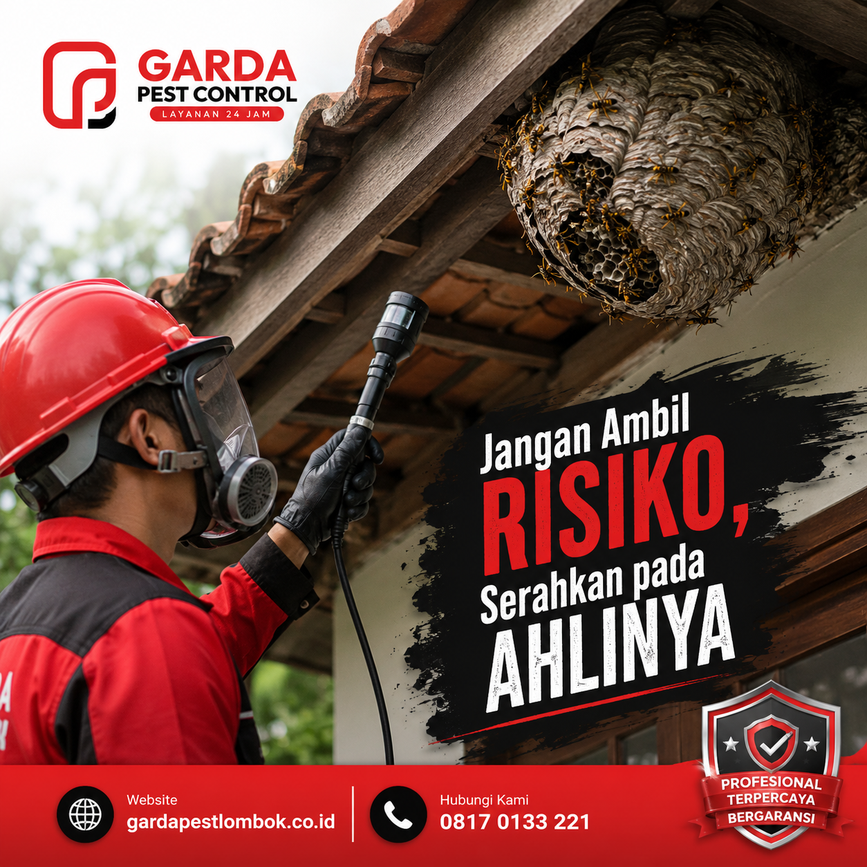 Harga Jasa Pembasmi Tawon di Lombok: Estimasi dan Layanan Ahli Garda Pest Control