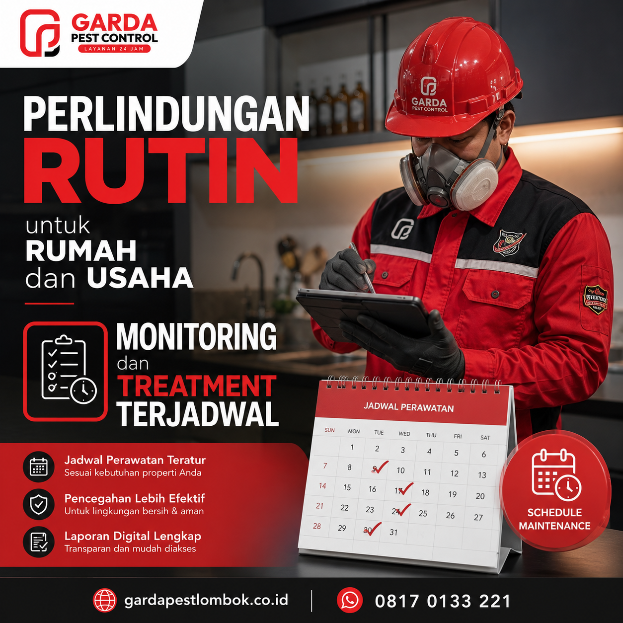 Layanan Profesional Jasa Pembasmi Rayap Lombok: Garda Pest Control Solusi Utama Anda