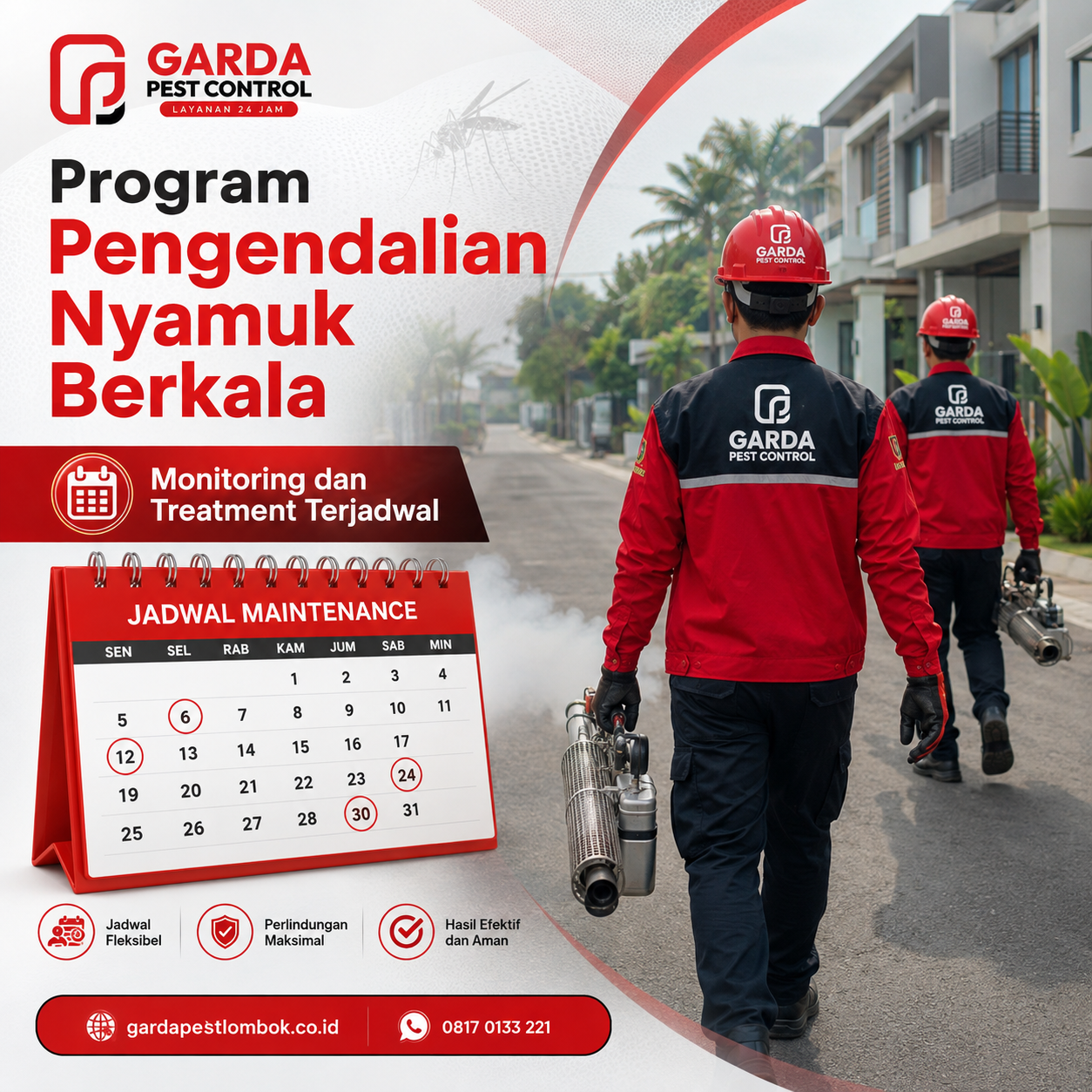 Jasa Fogging Nyamuk Mataram Lombok dari Garda Pest Control