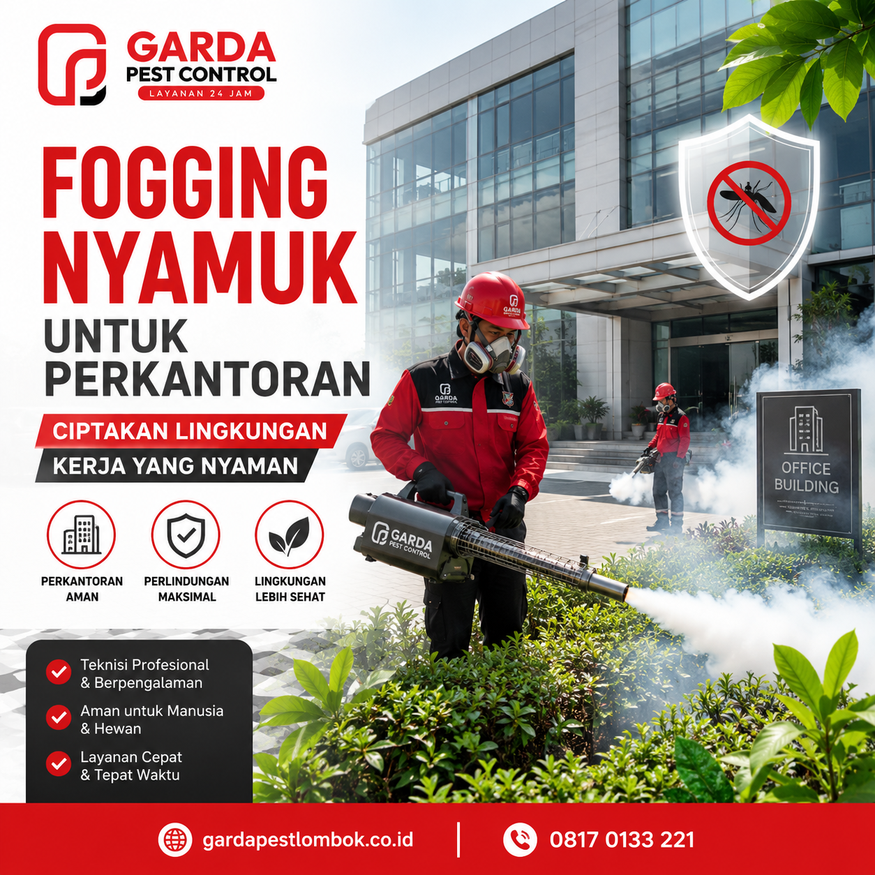 Jasa Fogging Nyamuk untuk Hotel dan Villa Lombok Terpercaya